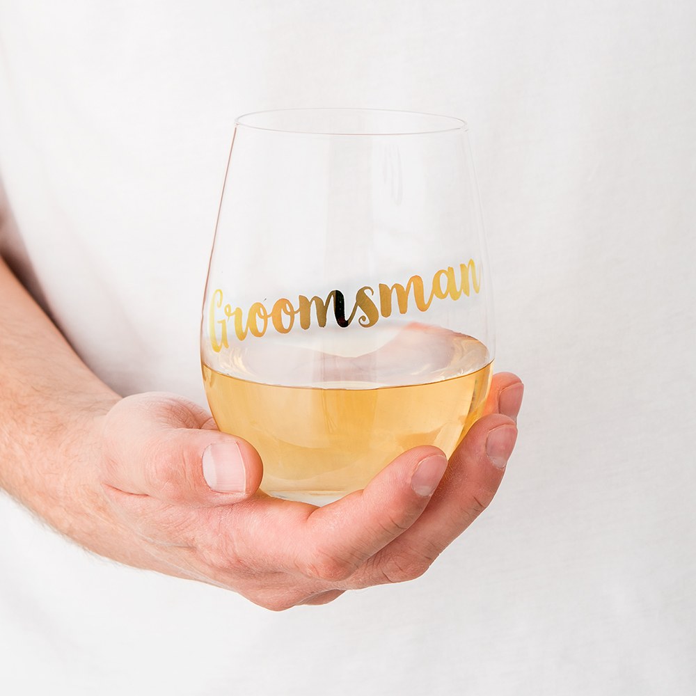 Verre à vin - Groomsman
