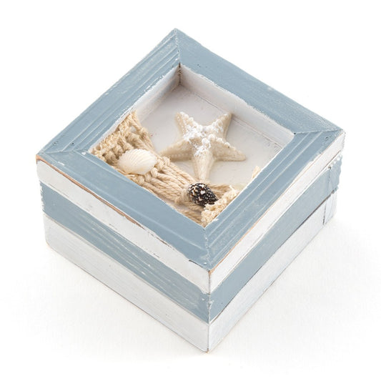 Beach Theme Wooden Trinket Box