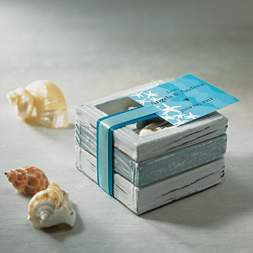 Beach Theme Wooden Trinket Box