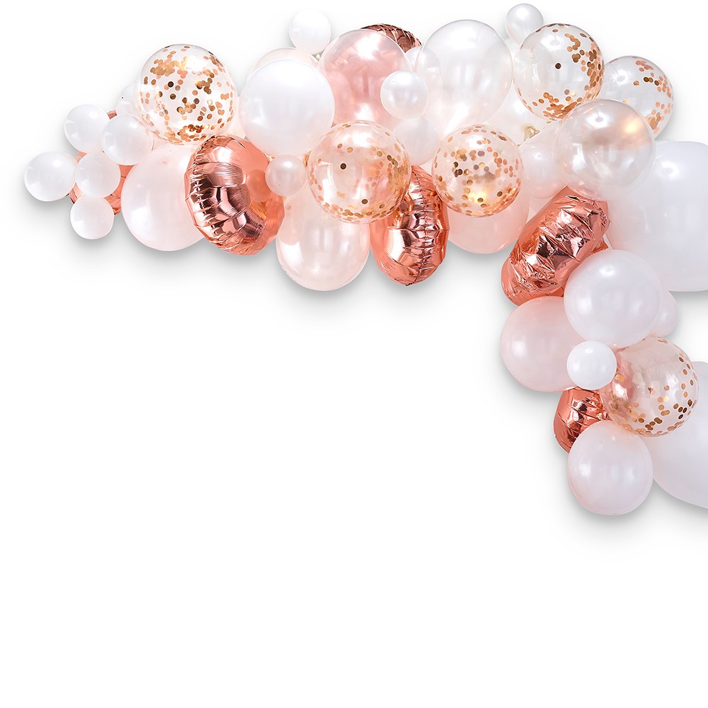 Kit Arche de Ballons - Arrangement Or Rose