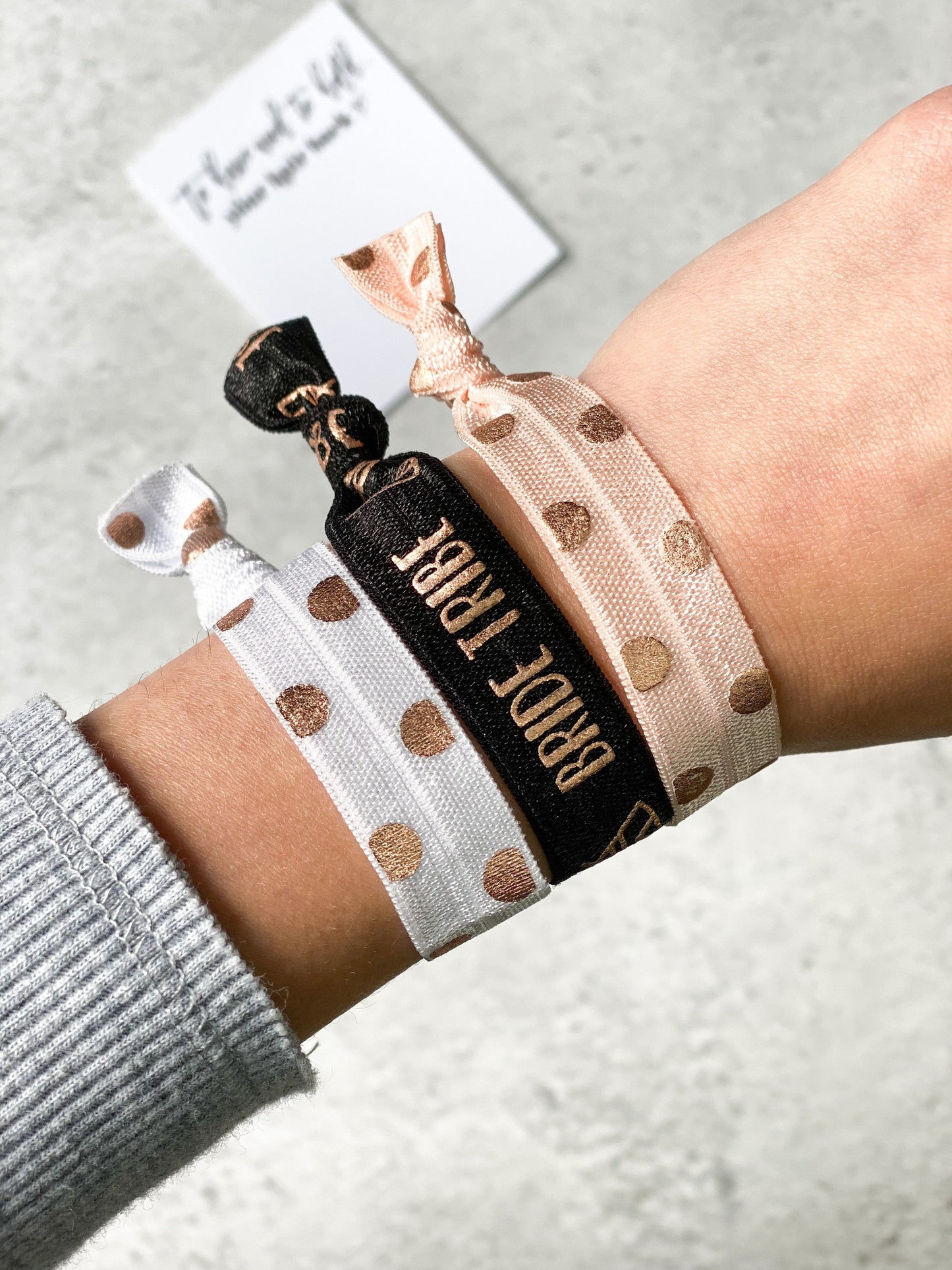 Bride Tribe Hair Ties