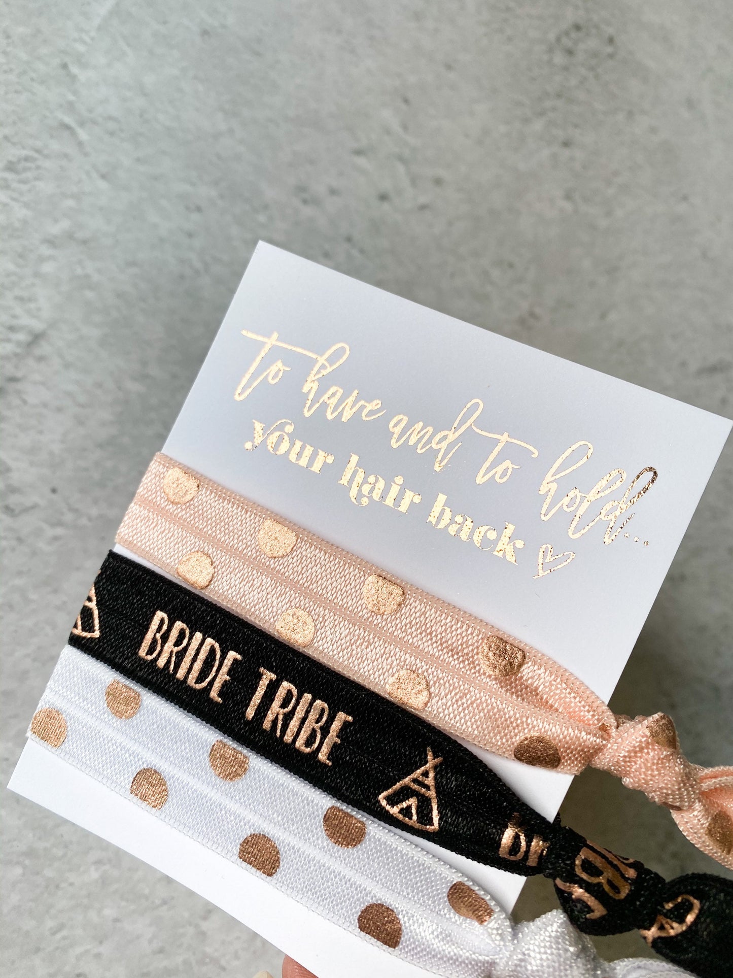 Bride Tribe Hair Ties