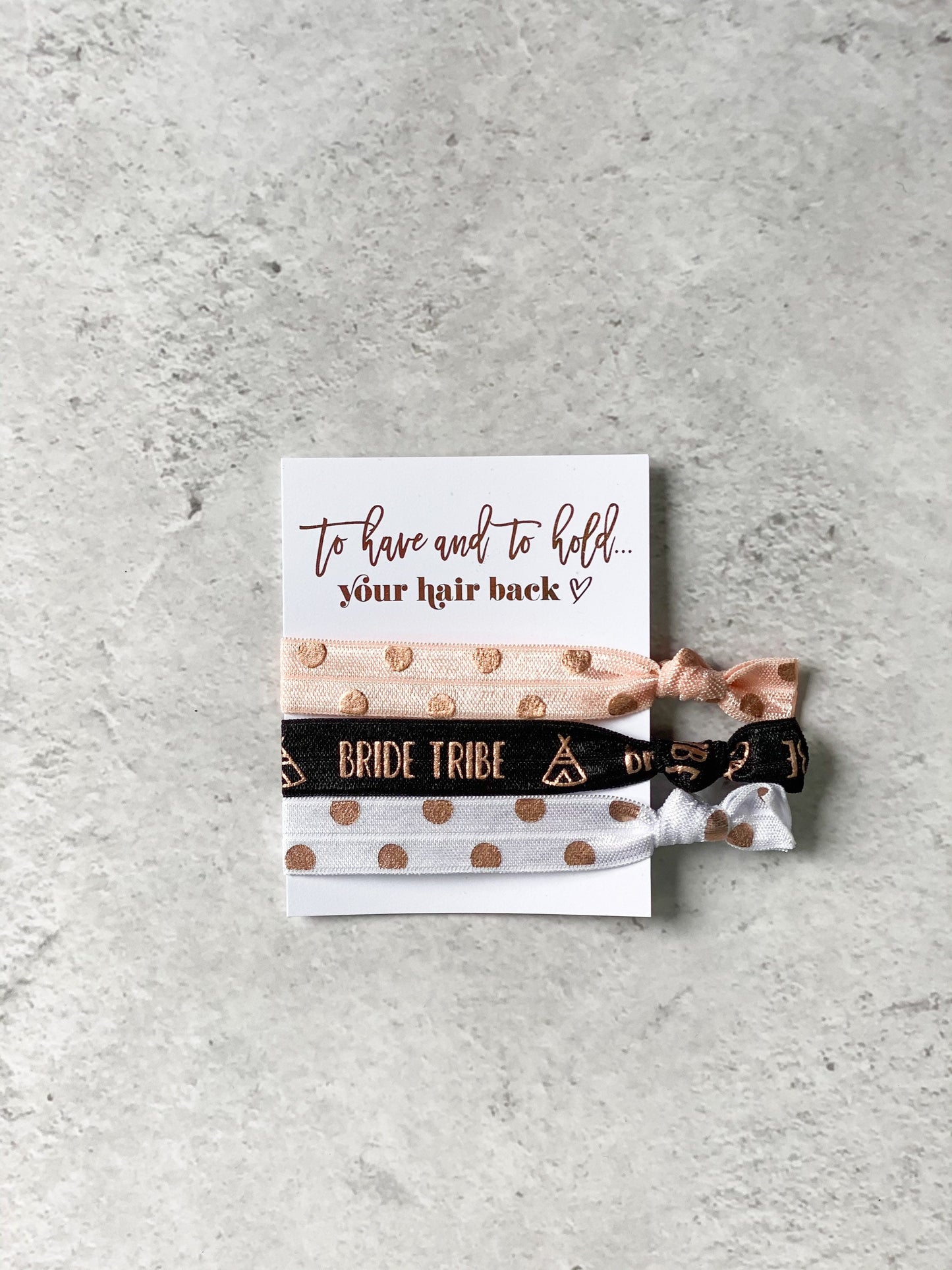 Bride Tribe Hair Ties