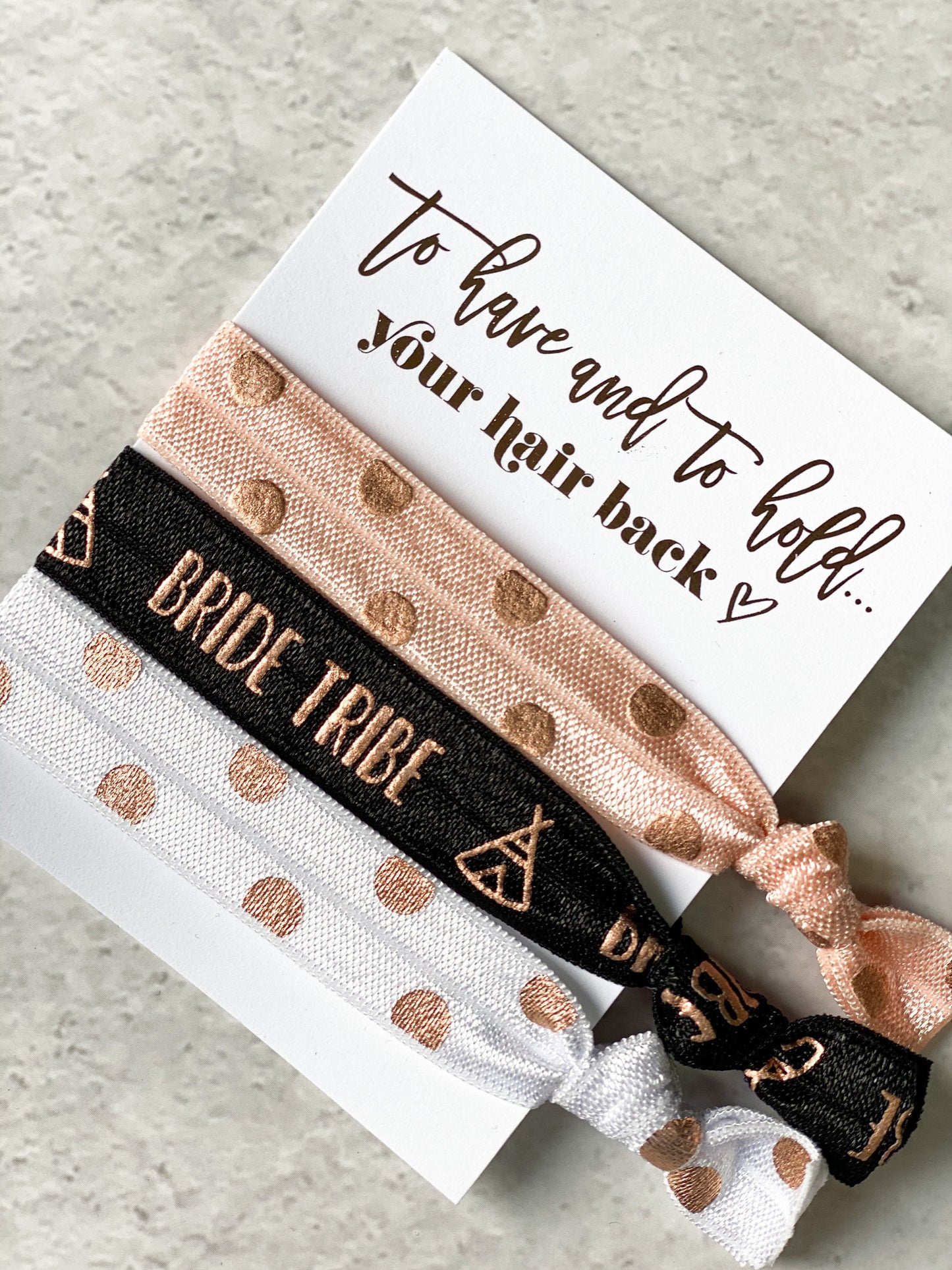 Bride Tribe Hair Ties