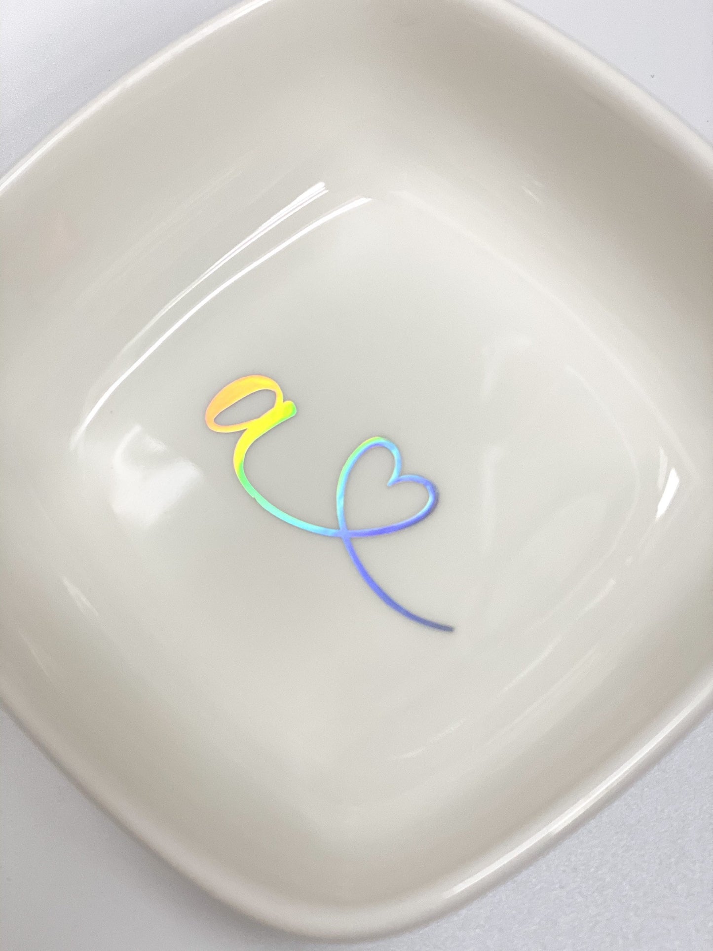 Assiette de bague avec personnalisation