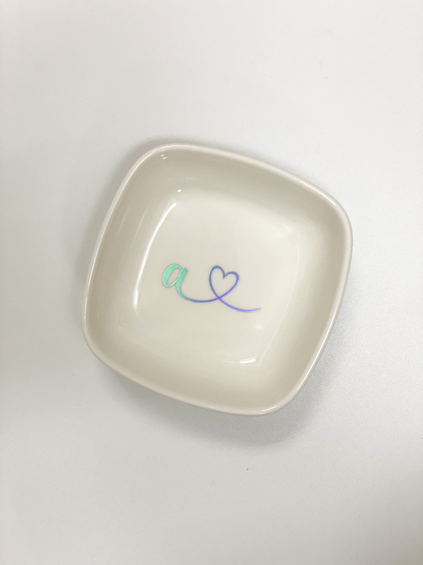 Assiette de bague avec personnalisation
