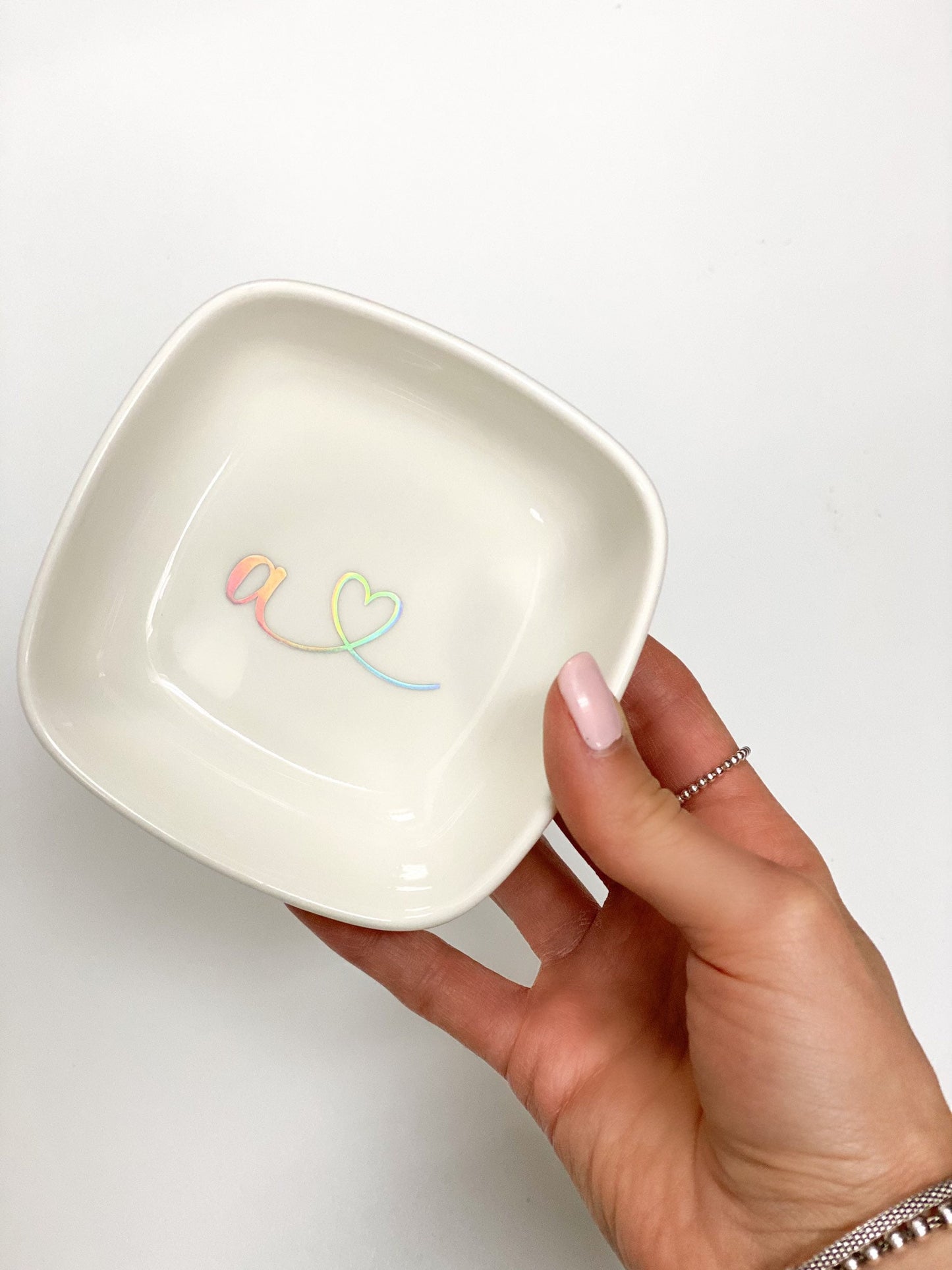 Assiette de bague avec personnalisation
