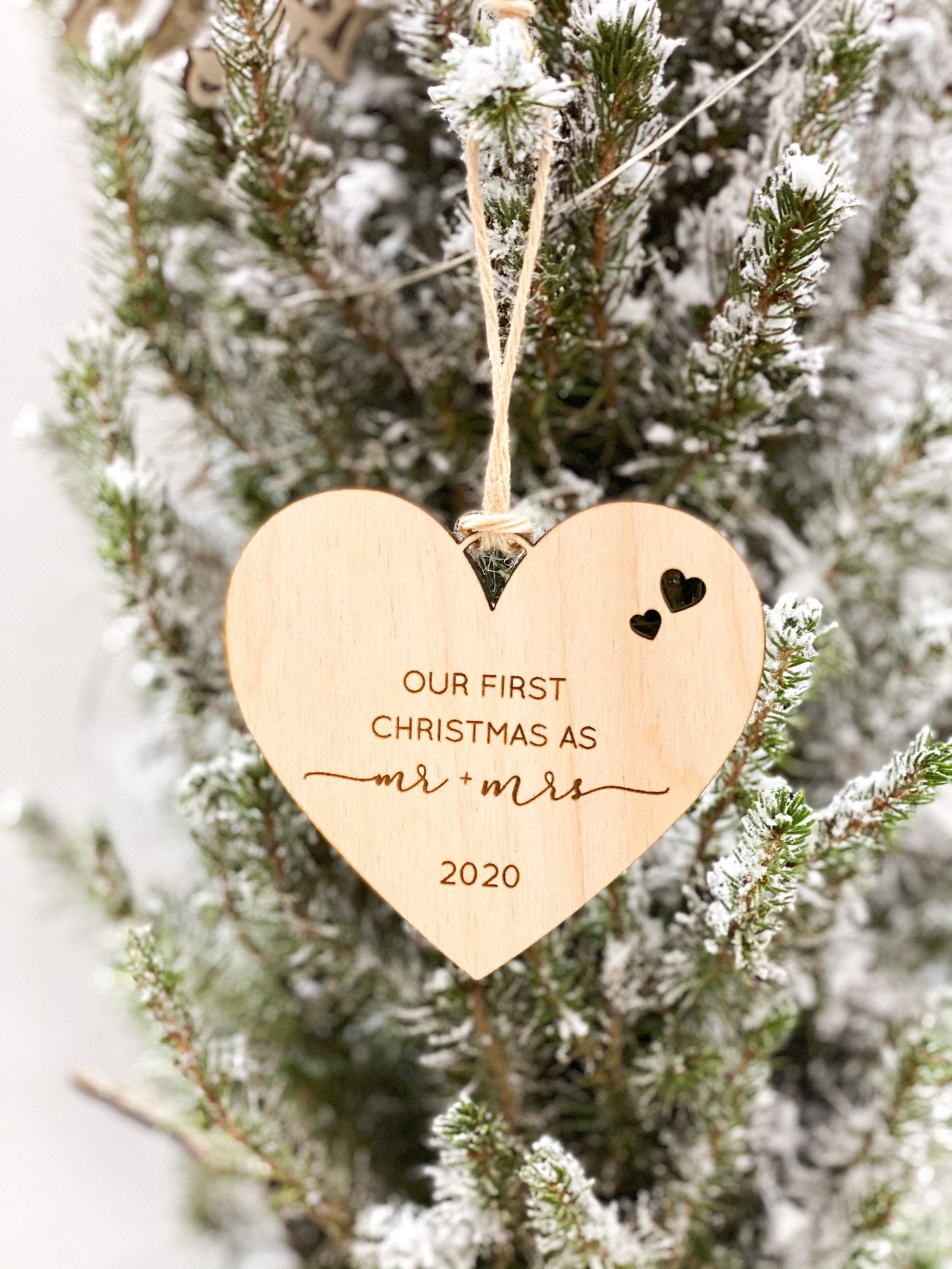 First Christmas as mr and mrs ornament