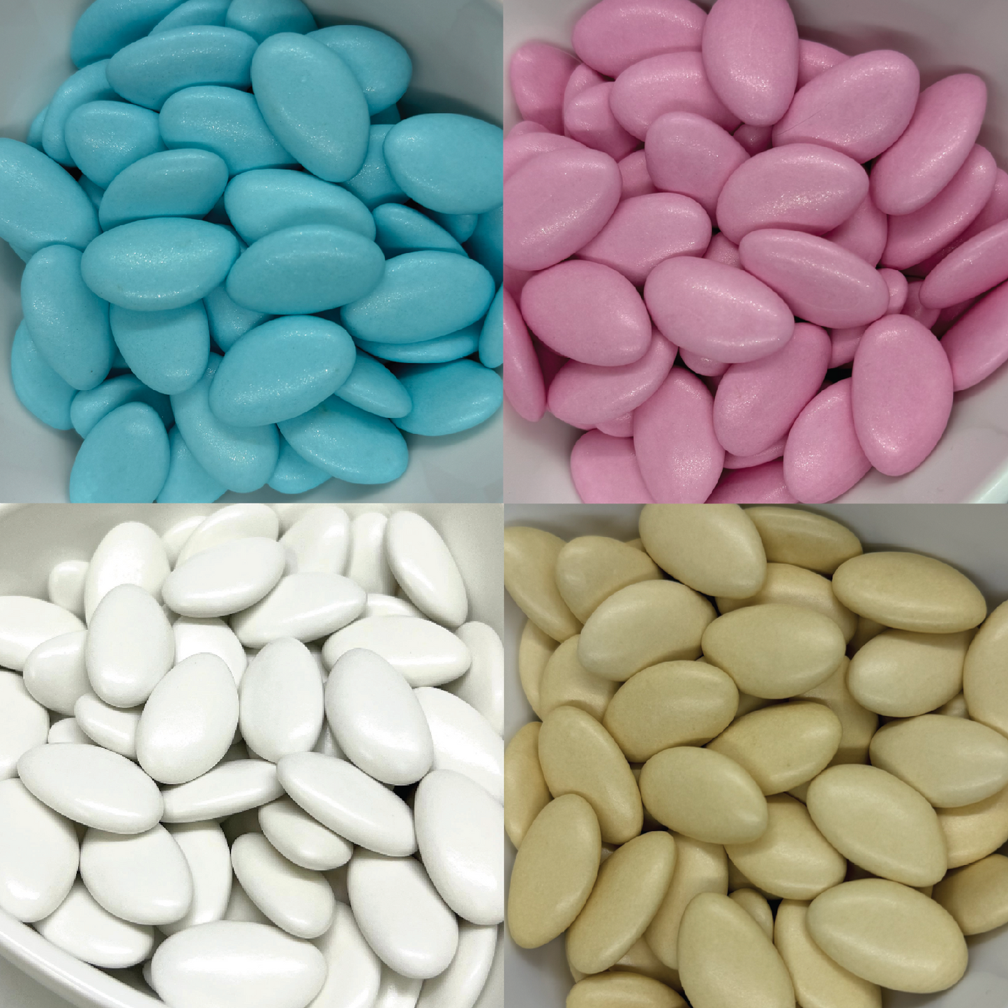 Pearlescent chocolate dragees 250gr