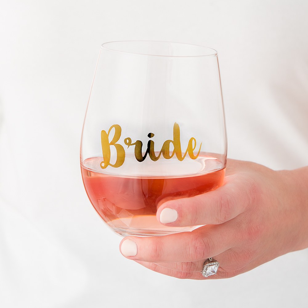 Toasting Wine Glass - Bride