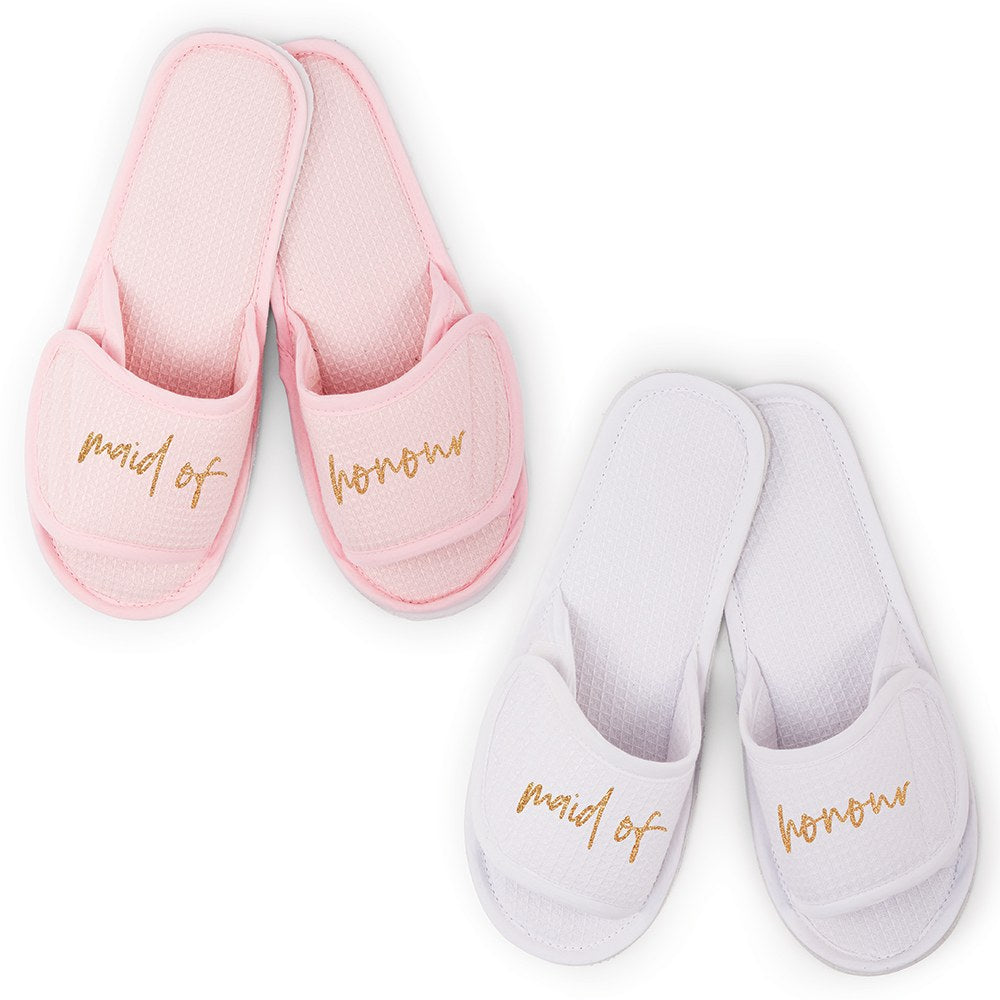 Waffle Spa Slippers - Maid of Honor