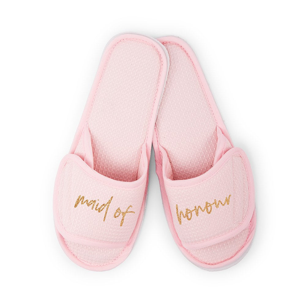 Waffle Spa Slippers - Maid of Honor
