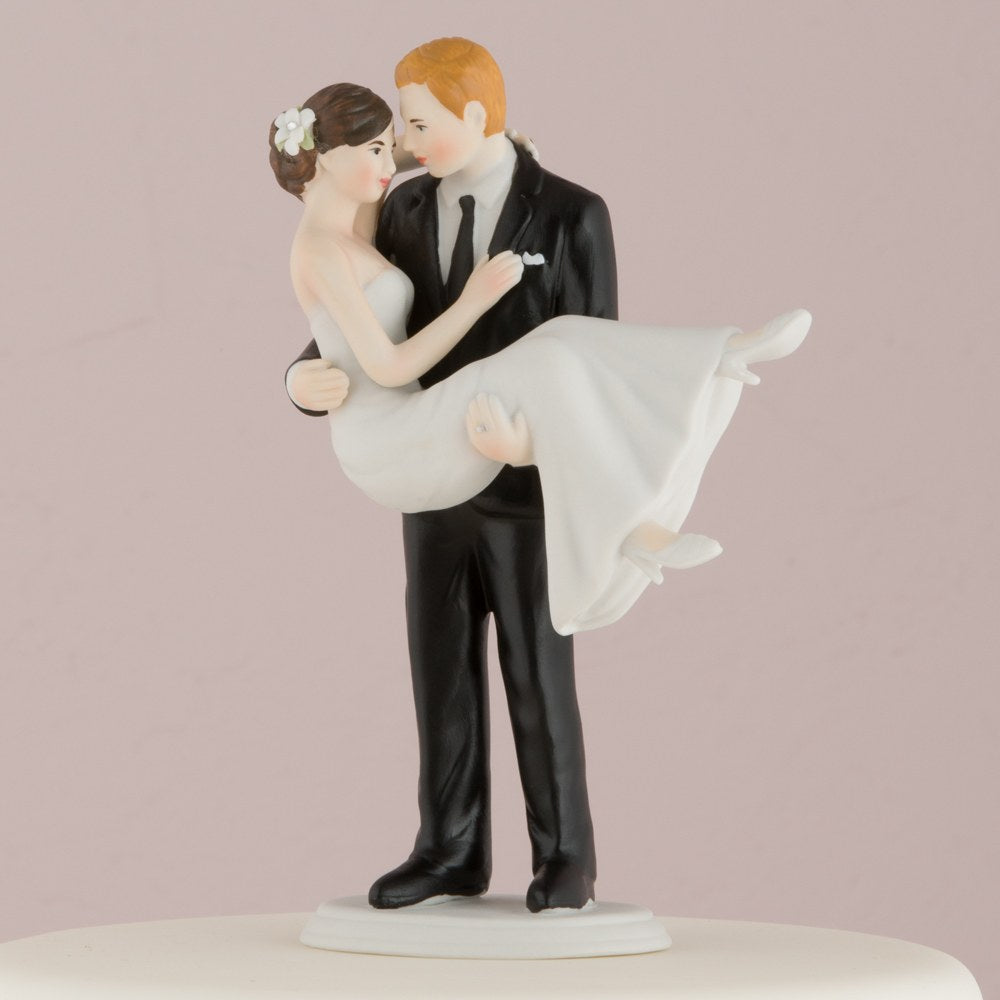 "Balayé dans ses bras" Figurine mariage