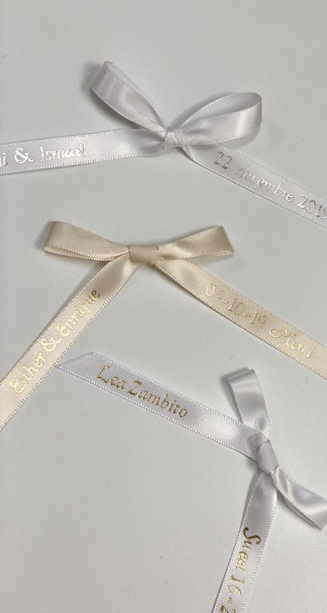 Pointed Ribbons Personalized printed ribbons - 75x – cadeauxnicnac