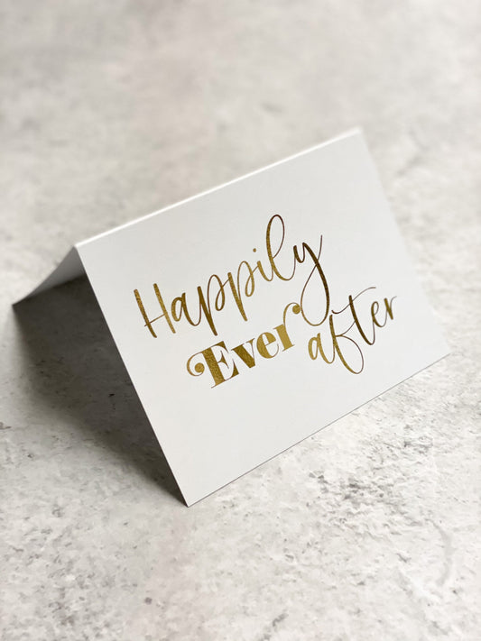 Happily ever after foil card