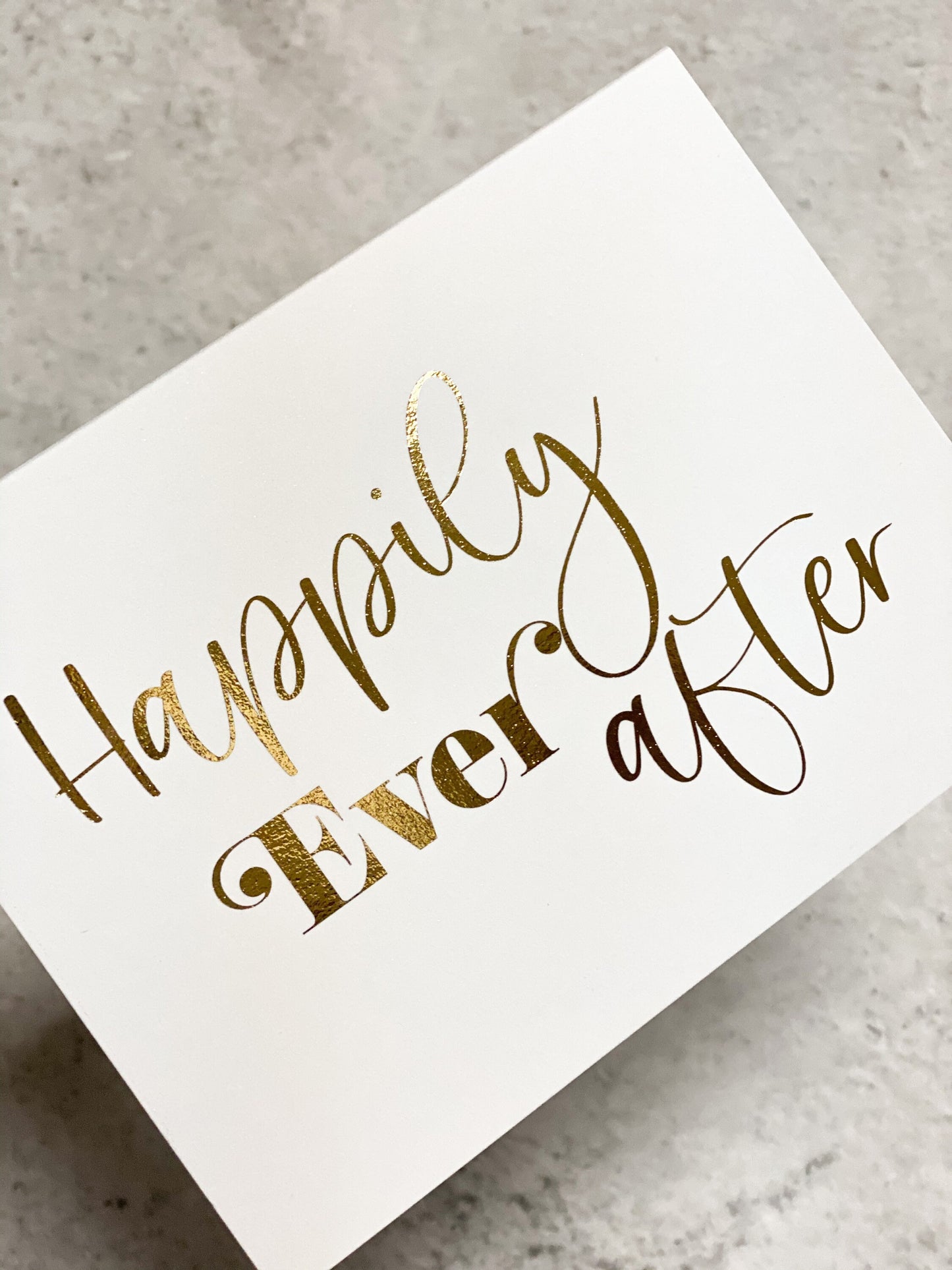Happily ever after foil card