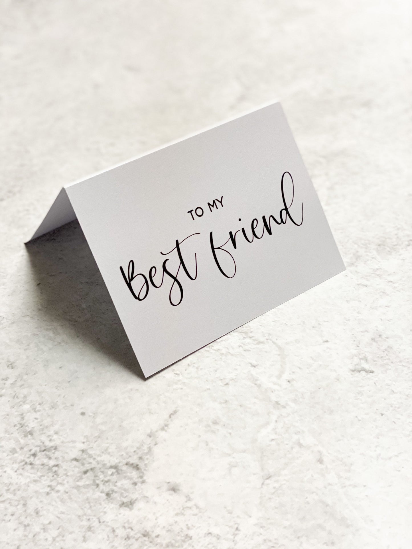 To my best friend greeting card