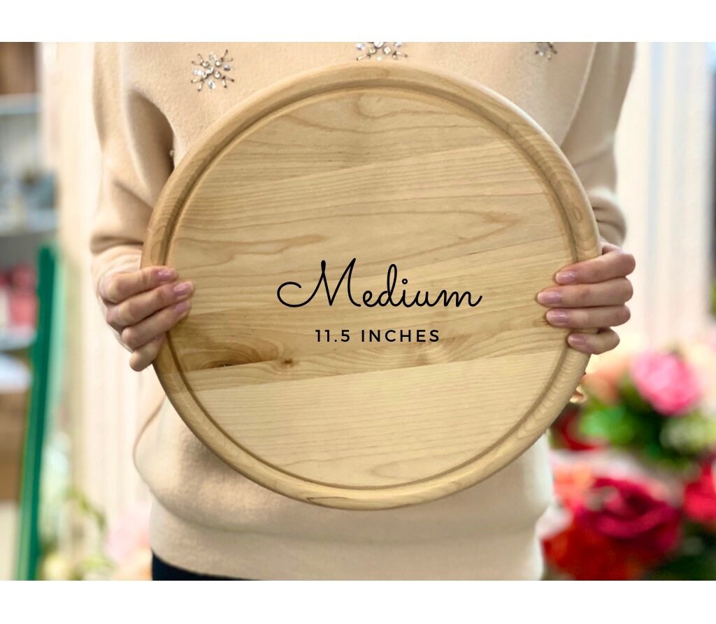 Round Engraved Cheese Board
