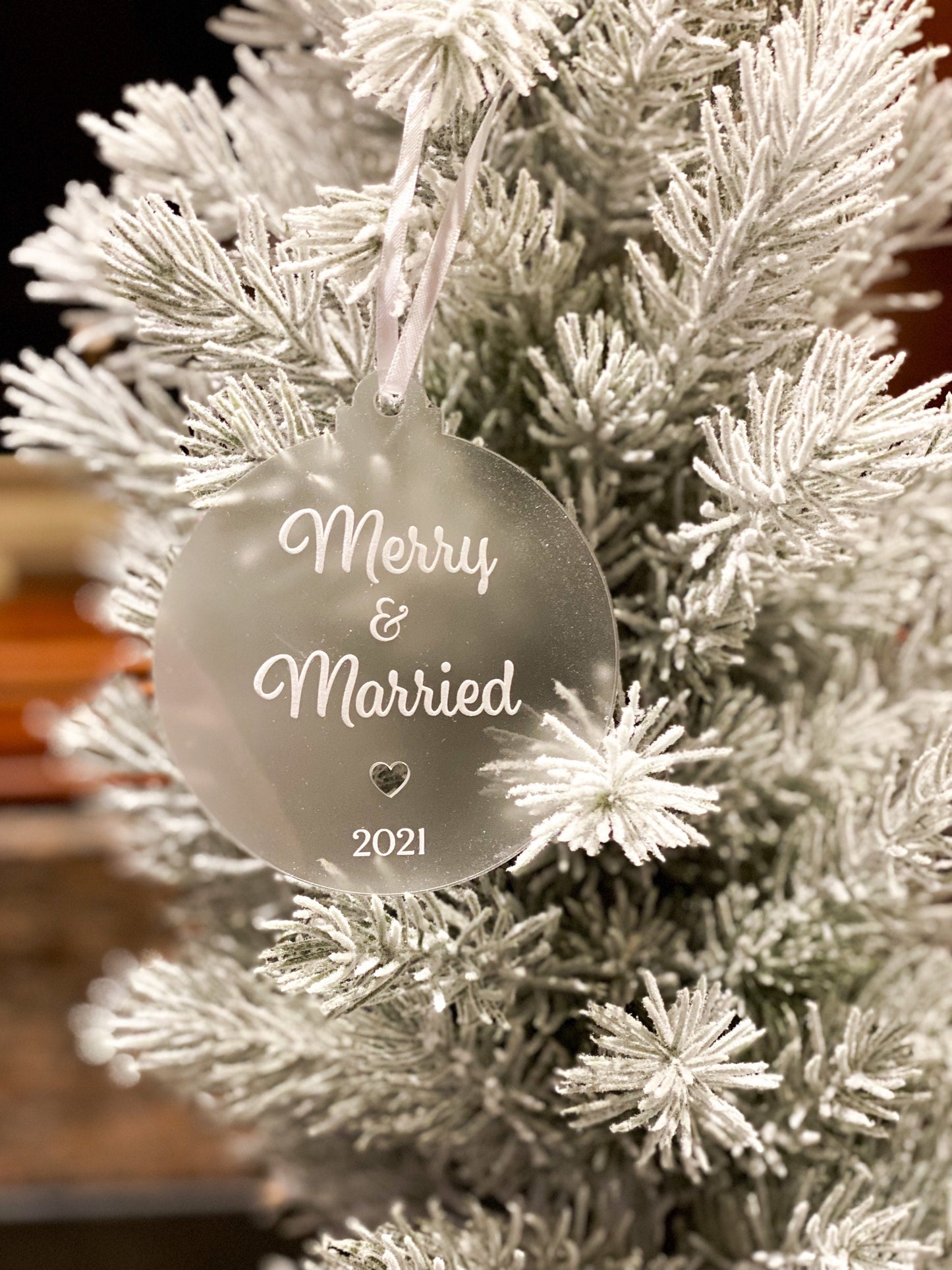 Merry and Married Keepsake Ornament