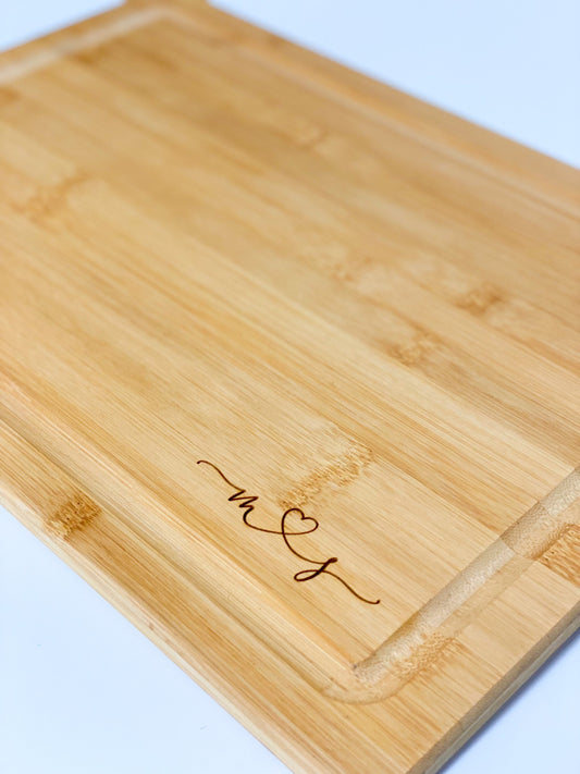 Bamboo board with engraving